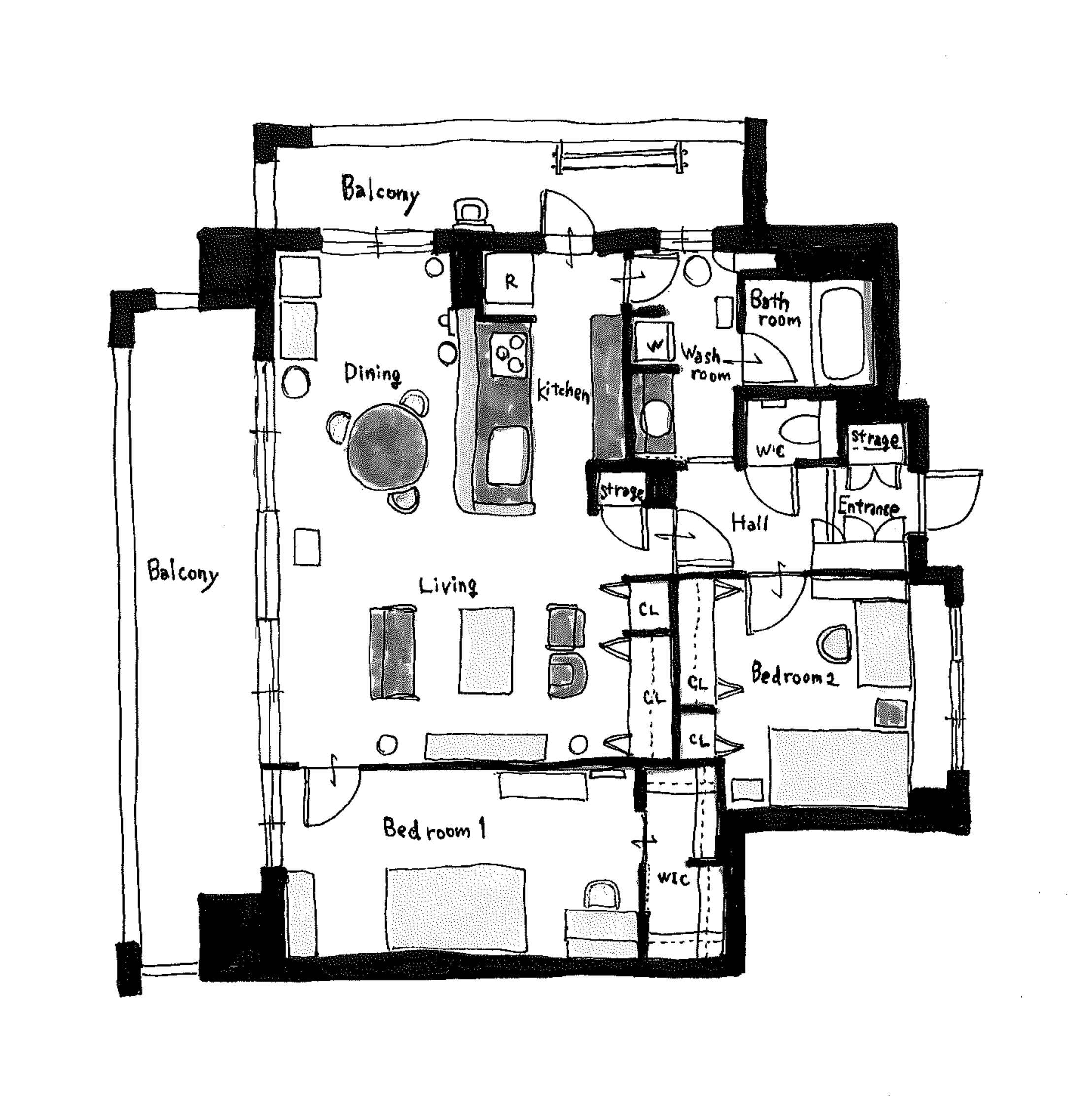 「広く大きな窓のある、ミッドセンチュリー×インダストリアルな住まい」 by okayuさん