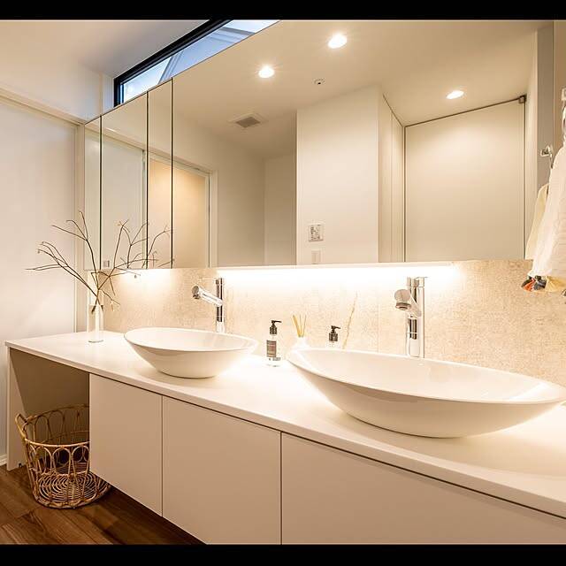 ハイクラスなムードで暮らしに潤いを。ホテルスタイルの洗面所づくりのコツ＆コーディネート実例