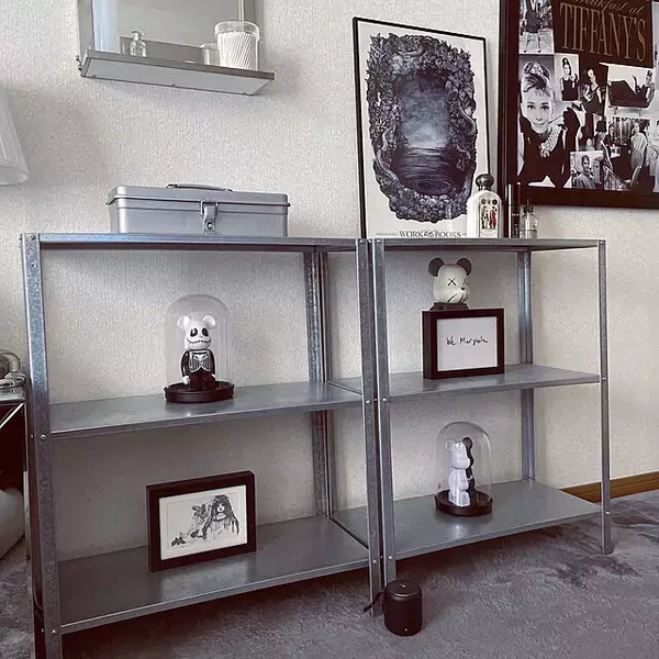 「「23ｍ2。モノトーン×工業的、時々エレガントで洗練したシンプルなお部屋」 by m.8554さん」の画像