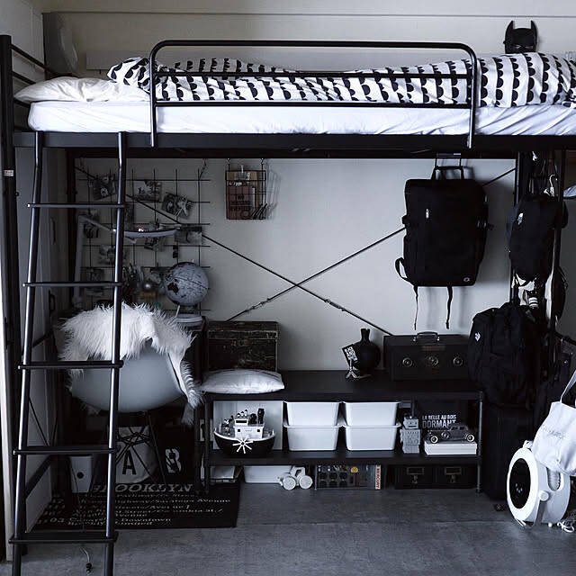 ベッド下を有効活用して限られたスペースも広々と♪ニトリのロフトベッドで叶える快適なお部屋作り