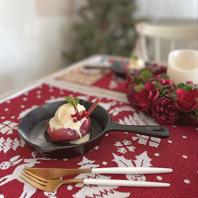 いつもの食卓がカフェごはんになる♪ニトリのスキレット鍋を使ったテーブルコーディネート