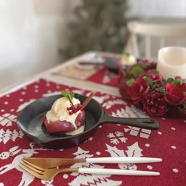 「いつもの食卓がカフェごはんになる♪ニトリのスキレット鍋を使ったテーブルコーディネート」の画像