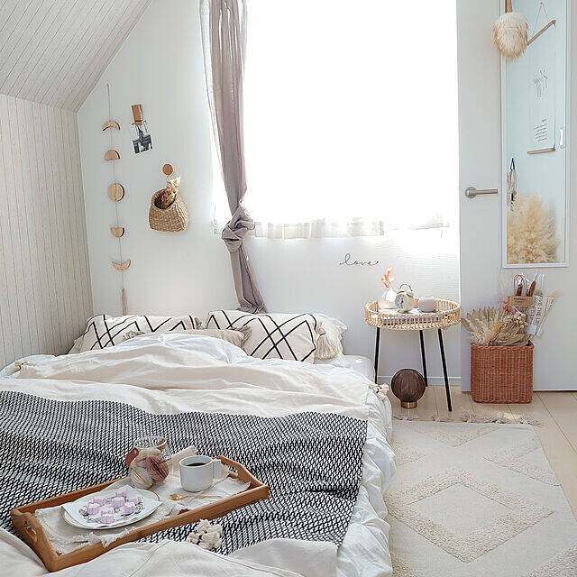 寝室のアクセントに♪ベッドスローが魅力的なお部屋特集