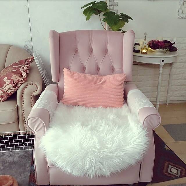 「カットするだけで完成♪レース風ソファ肘掛けカバー」 by Bienvenueさん