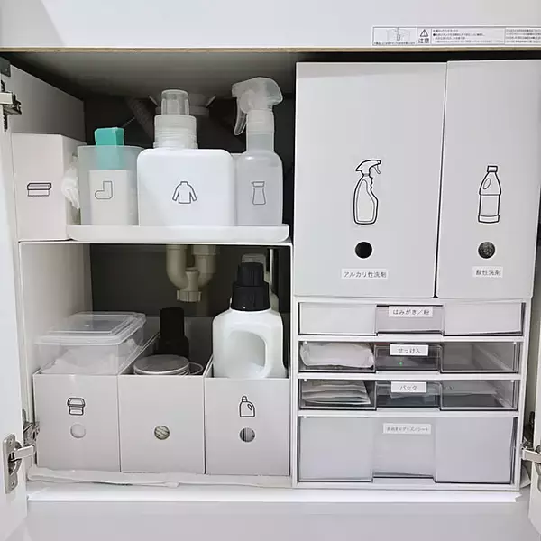 「美しく整った収納が手に入る。無印良品「ポリプロピレンファイルボックス」を使った収納実例集」の画像