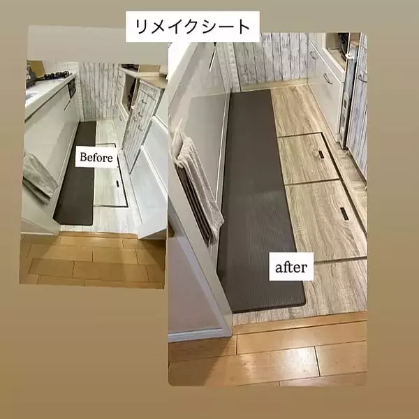 「気分が上がる空間づくりに♪床のリメイクやDIYで叶える快適な暮らしの実例10選」の画像