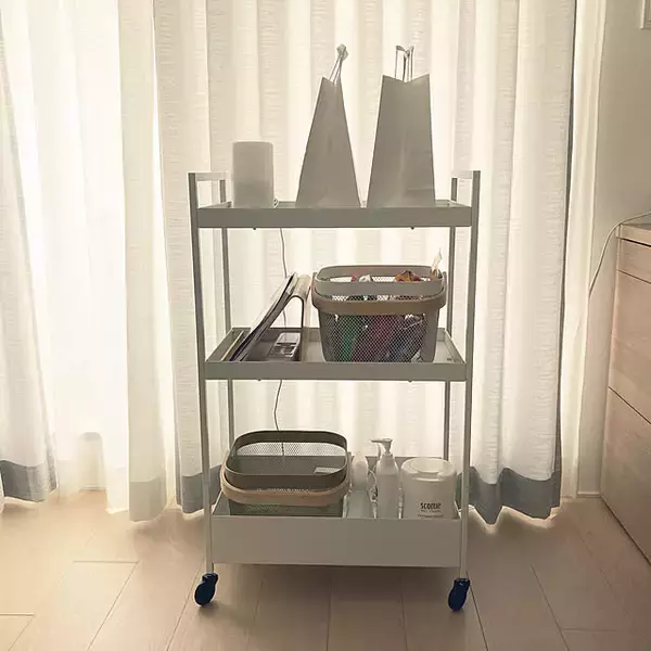 「暮らしに合わせて使える便利なキッチンワゴン♪ IKEAの「NISSAFORS」」の画像