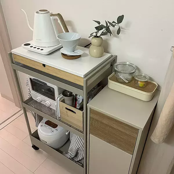 「暮らしに合わせて使える便利なキッチンワゴン♪ IKEAの「NISSAFORS」」の画像