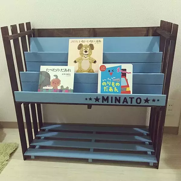 「形を活かして、自在にアレンジ☆すのこを使った棚DIY実例集」の画像