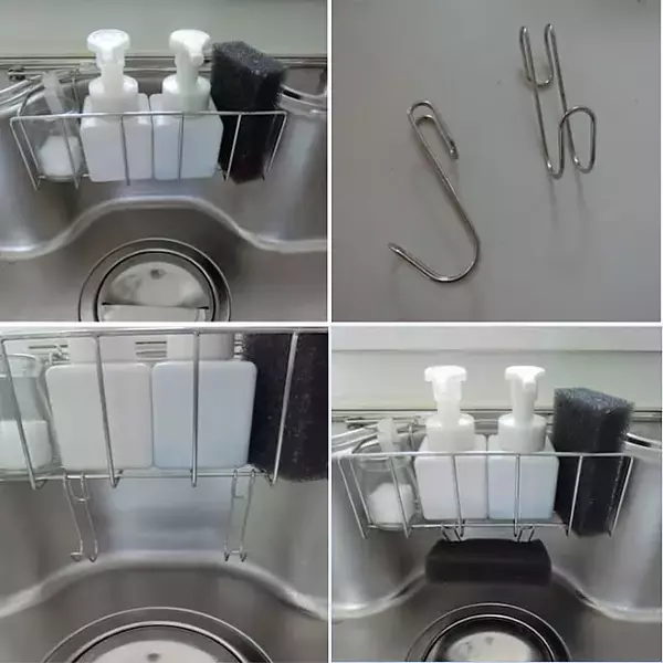 「ひと工夫で収納性をUPできる！セリアのステンレスフックシリーズの活用術」の画像