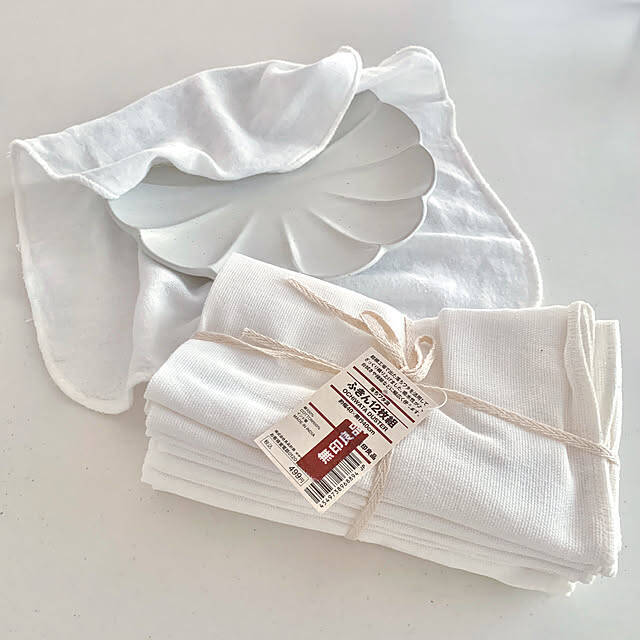 毎日の家事にちょうどいい定番品！コスパ抜群で万能な無印良品の「落ちワタ混ふきん」