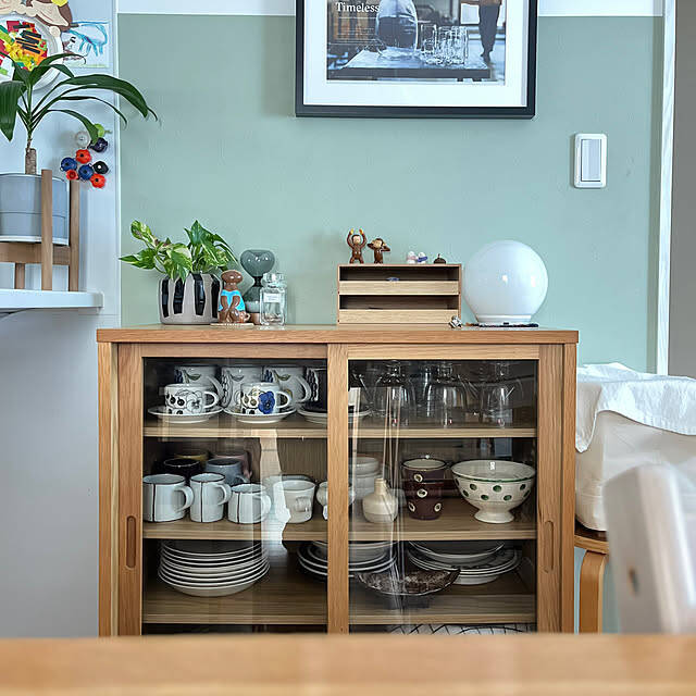 「ステンドグラス照明がアクセント。使い勝手とお気に入りが共存する、愛着あふれるキッチン」 by siosai10さん