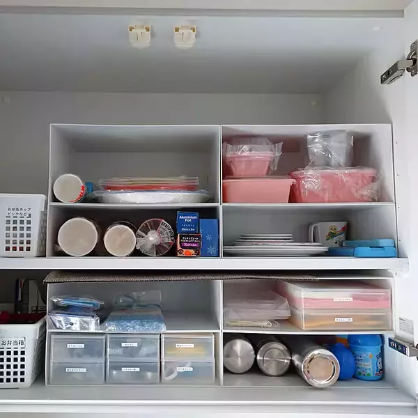 「お弁当グッズをすっきり収納！便利な整理アイテムや収納アイデア」の画像
