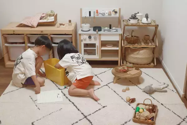 「「洗濯できるから、リビングやキッズスペースでも安心して使えるラグ」 by puurinさん」の画像