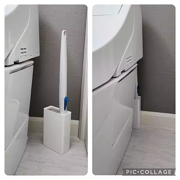 「「とりあえず置く」を解消♪使いやすくてすっきり整うトイレブラシの置き方」の画像