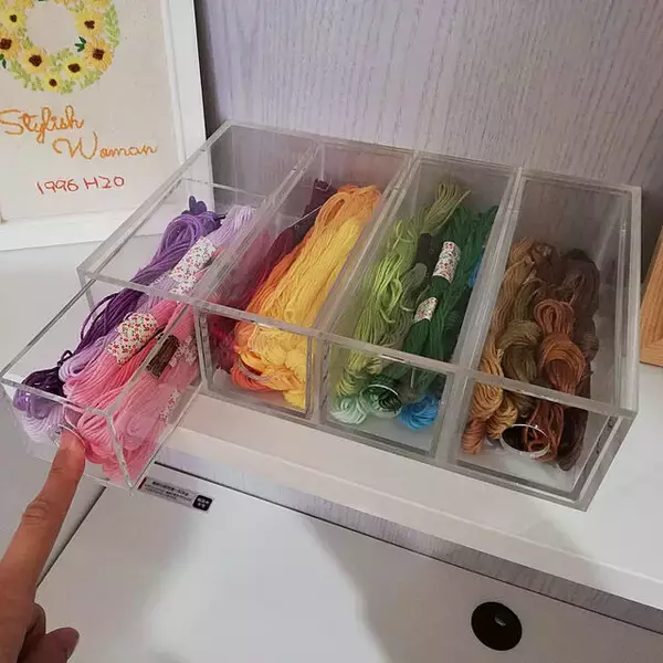 「中身をスッキリ一覧できて美しく収納。無印良品のアクリルケース」の画像