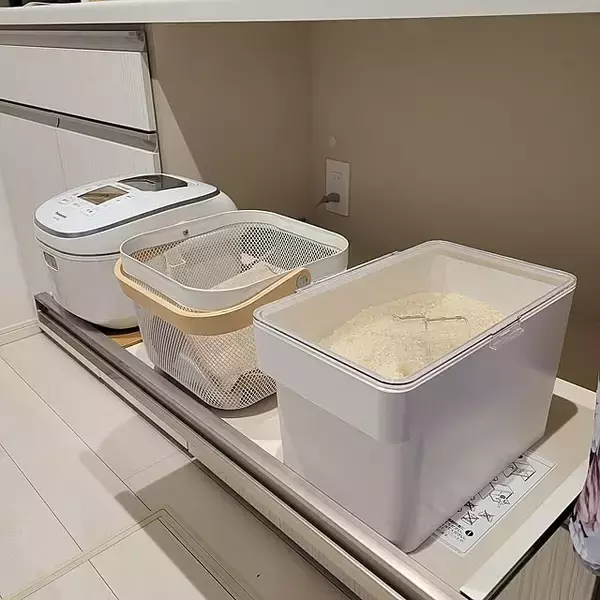 米びつのベストポジションをみつけた☆使いやすいのに邪魔にならない置き場アイディア6選