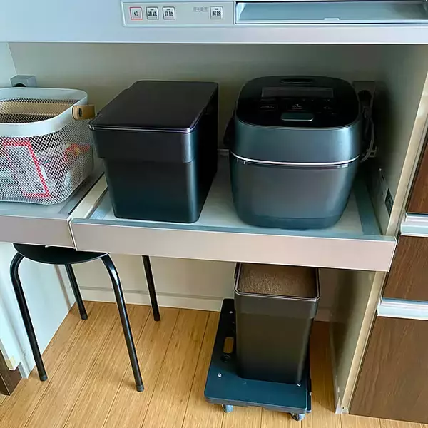 「米びつのベストポジションをみつけた☆使いやすいのに邪魔にならない置き場アイディア6選」の画像