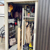 「分かりやすいから必要なものがすぐ取り出せる！物置収納をスッキリさせるアイデア集」の画像6