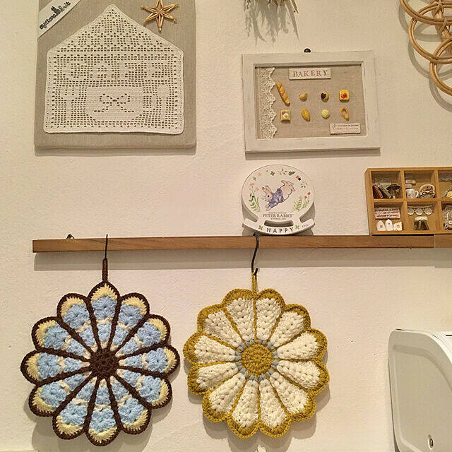 使わないときは飾っておきたくなる♪ハンドメイドの鍋敷き