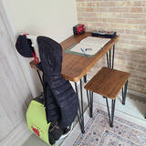 「省スペースに自由なレイアウト♪クロシオのアートダイニング3点セット」の画像4