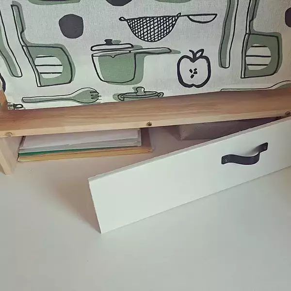 「「引き出し風でスッキリ♪収納目隠しDIY」 by sakura_3さん」の画像