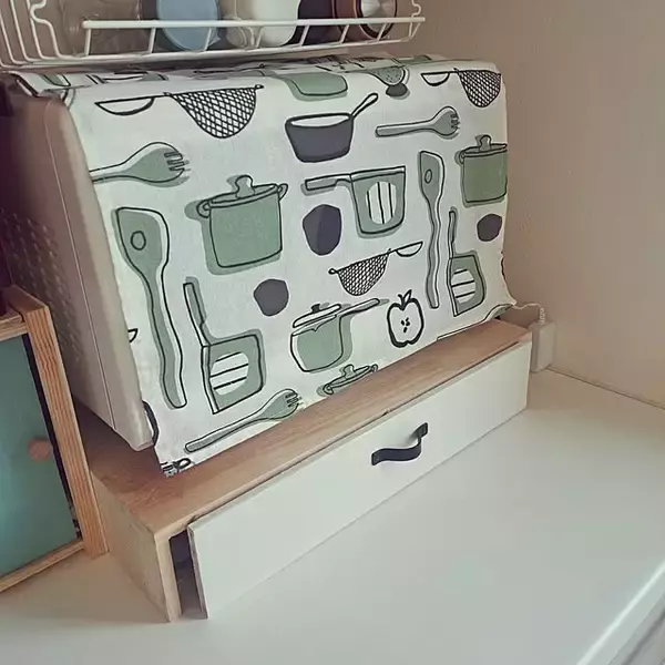 「「引き出し風でスッキリ♪収納目隠しDIY」 by sakura_3さん」の画像
