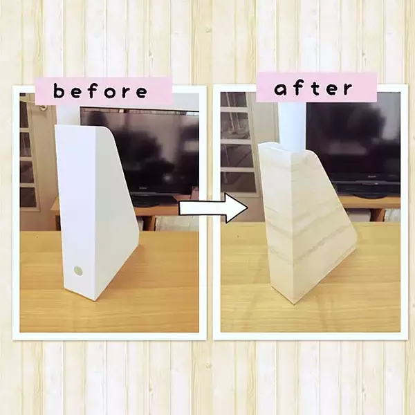 「生活感をなくしてお部屋に馴染むアイテムに！収納もインテリアも楽しむ100均ファイルボックスのリメイク術」の画像