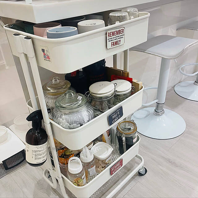 「つい置き」で散らかる悩みを解決します♪IKEAのアイテムでカウンター周りの収納作り