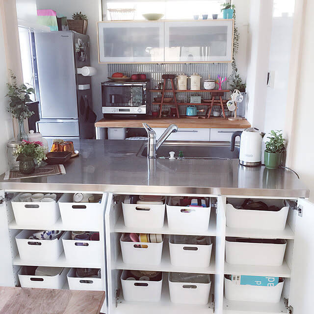 「つい置き」で散らかる悩みを解決します♪IKEAのアイテムでカウンター周りの収納作り