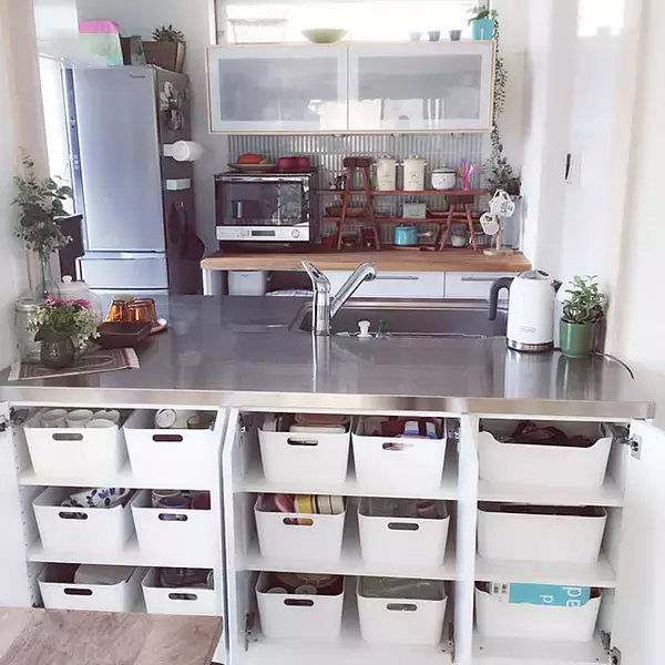 「「つい置き」で散らかる悩みを解決します♪IKEAのアイテムでカウンター周りの収納作り」の画像