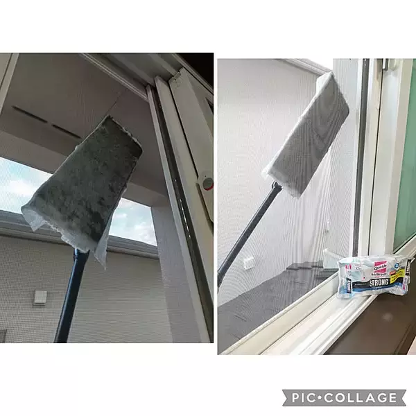 「手軽にしっかり汚れを落とせる快適さがポイント♪すぐにマネできる網戸の掃除アイデア」の画像