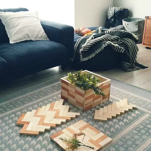 「工夫しだいで高見えアイテムが作れる！ダイソーアイテムで作る木工DIY実例」の画像