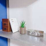 「スタイリッシュで機能も豊富な時計♪テラスLEDミラークロック L」の画像2