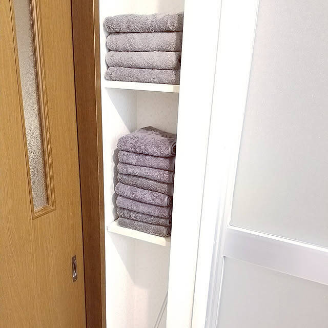 清潔感を保ちながら使いやすくすっきりした空間に♪洗面所のタオル収納10選