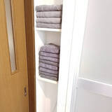 「清潔感を保ちながら使いやすくすっきりした空間に♪洗面所のタオル収納10選」の画像10