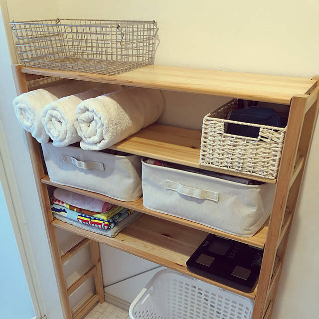 清潔感を保ちながら使いやすくすっきりした空間に♪洗面所のタオル収納10選