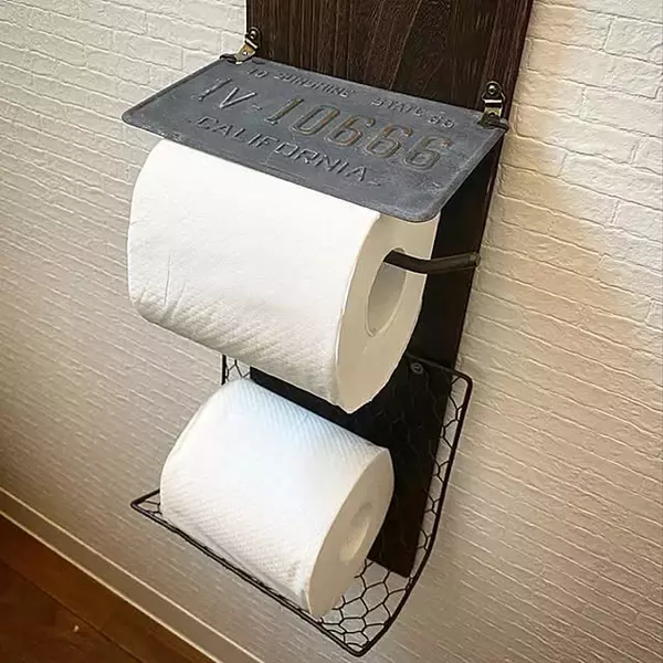 「自分好みにDIY！使うたび気分が上がるトイレットペーパーホルダー実例集」の画像