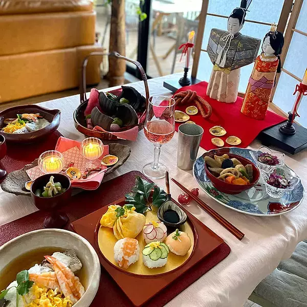 「3つのパターン別にチェック♡ひな祭りのテーブルコーディネート集」の画像
