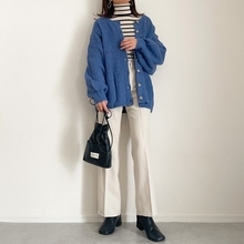 ユニクロの細見えボーダーニットを着まわし！周りと差がつく♡大人女子のコーデ8style