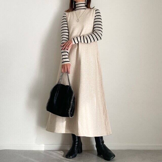 ユニクロの細見えボーダーニットを着まわし！周りと差がつく♡大人女子のコーデ8style