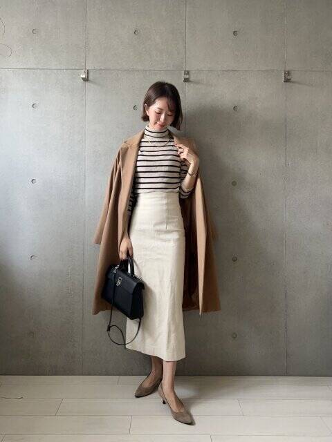 ユニクロの細見えボーダーニットを着まわし！周りと差がつく♡大人女子のコーデ8style