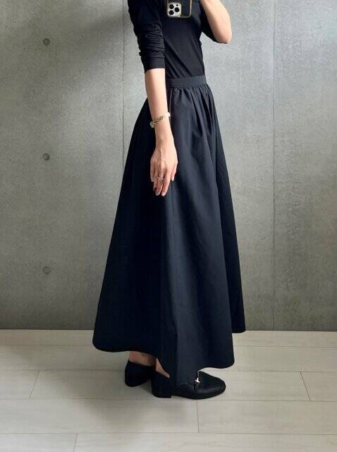 ユニクロスカート…シルエットがたまらん♡身長さんも低身長さんも嬉しい！万能スカート