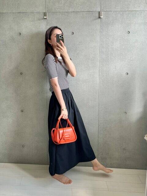 ユニクロスカート…シルエットがたまらん♡身長さんも低身長さんも嬉しい！万能スカート