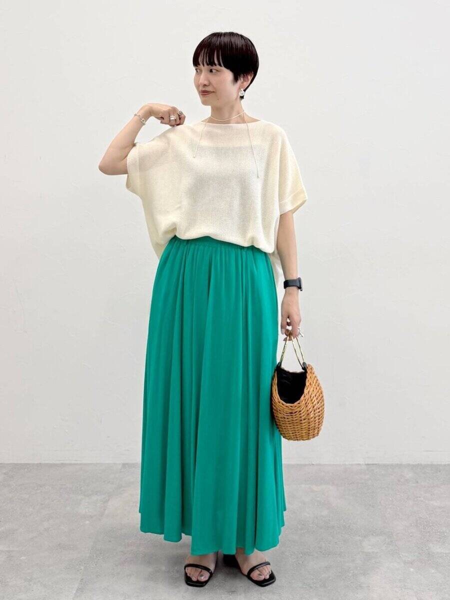 半袖ニットでおしゃれをアップデート！Tシャツよりちゃんと見えるのに涼しい♡旬コーデ5選