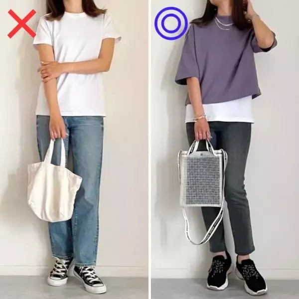 ユニクロTってやっぱり神！…なのに垢抜けないのはどうして？！定番白TのNG＆OKコーデ