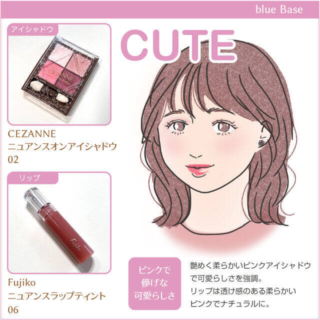 似合うがわかれば垢抜ける♡4つの顔タイプ別ブルベさん向けお似合いプチプラコスメ