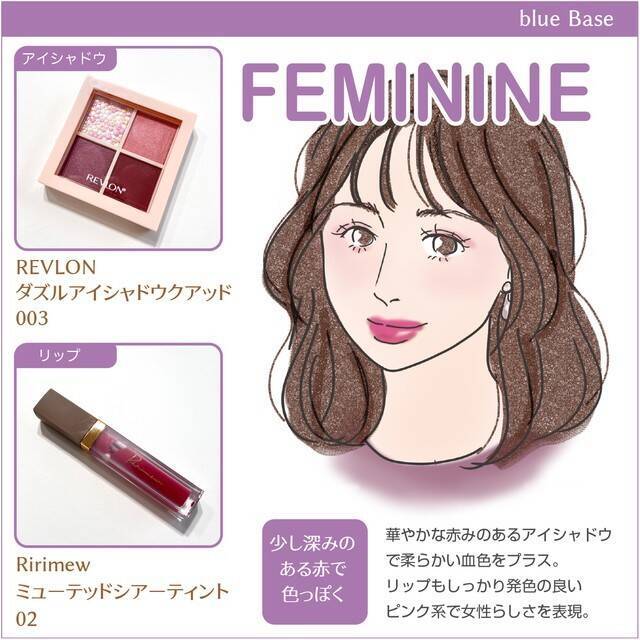 似合うがわかれば垢抜ける♡4つの顔タイプ別ブルベさん向けお似合いプチプラコスメ