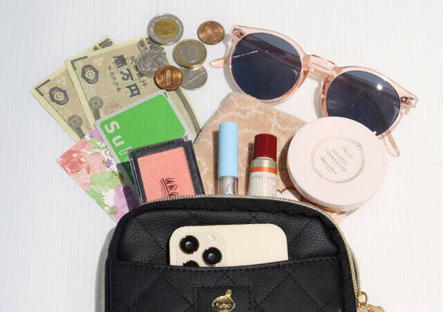 やっぱり付録バッグは「黒」が万能！ムーミンの高見えキルティングスマホショルダー