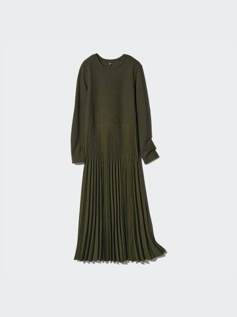 ユニクロの「秋ワンピ」が大優勝してる～♡ラクなのに1枚でサマになる！コレ買い上品ワンピース